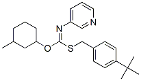 S-((4-(1,1-Dimethylethyl)phenyl)methyl)O-(3-methylcyclohexyl)-3-pyridinylcarbonimidothioate CAS#: 42723-79-5