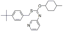 S-((4-(1,1-Dimethylethyl)phenyl)methyl)O-(4-methylcyclohexyl)-3-pyridinylcarbonimidothioate CAS#: 42754-18-7