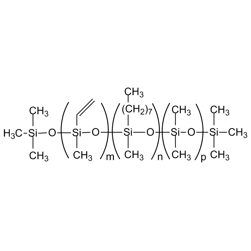 VINYLMETHYLSILOXANE-OCTYLMETHYLSILOXANE-DIMETHYLSILOXANE TERPOLYMER CAS 597543-32-3 Structure