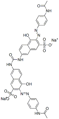 disodium 7,7'-(carbonyldiimino)bis[3-[[4-(acetylamino)phenyl]azo]-4-hydroxynaphthalene-2-sulphonate] CAS#: 41204-67-5
