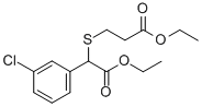 ethyl 3-(1-(3-chlorophenyl)-2-ethoxy-2-oxoethylthio)propanoate CAS#: 41022-14-4