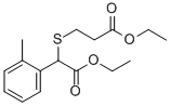 ethyl 3-(2-ethoxy-2-oxo-1-o-tolylethylthio)propanoate CAS#: 41022-22-4