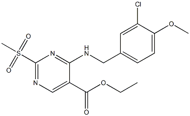 ethyl 4-(3-chloro-4-MethoxybenzylaMino)-2- (Methylsulfonyl) pyriMidine-5-carboxylate CAS#: 372117-76-5