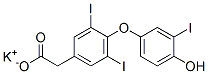 potassium 4-(4-hydroxy-3-iodophenoxy)-3,5-diiodophenylacetate CAS#: 40993-15-5