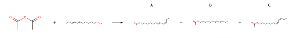 TRANS-7、CIS-9-DODECADIENYL ACETATE CAS＃55774-32-8の合成経路（ROS）