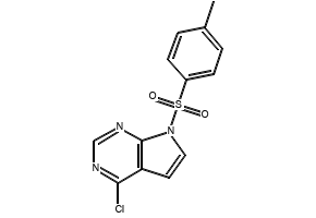Structure-of-4-Chloro-7-tosyl-7H-pyrrolo23-dpyrimidine-CAS-479633-63-1