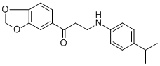 1-(1,3-BENZODIOXOL-5-YL)-3-(4-ISOPROPYLANILINO)-1-PROPANONE CAS#: 477334-25-1