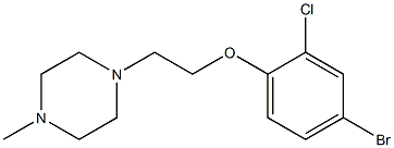 1-(2-(4-broMo-2-chlorophenoxy)ethyl)-4-Methylpiperazine CAS#: 401801-83-0