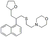1-(2-Morpholinoethyl)thio-2-(1-naphtyl)-3-(2,3,4,5-tetrahydrofuran-2-yl)propane CAS#: 47539-72-0