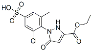 1-(2-chloro-4-sulfo-6-methylphenyl)-5-pyrazolone-3-carboxylic acid ethyl ester CAS#: 6402-00-2