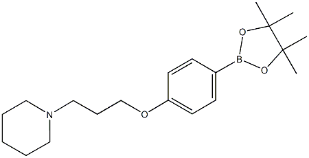 1-(3-(4-(4,4,5,5-Tetramethyl-1,3,2-dioxaborolan-2-yl)phenoxy)propyl)piperidine CAS#: 401895-68-9