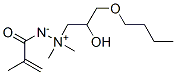 1-(3-Butoxy-2-hydroxypropyl)-1,1-dimethyl-2-(2-methyl-1-oxo-2-propenyl)hydrazin-1-ium-2-ide CAS#: 52352-15-5