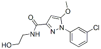 1-(3-Chlorophenyl)-N-(2-hydroxyethyl)-5-methoxy-1H-pyrazole-3-carboxamide CAS#: 54708-74-6