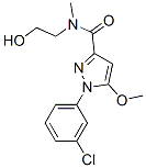 1-(3-Chlorophenyl)-N-(2-hydroxyethyl)-5-methoxy-N-methyl-1H-pyrazole-3-carboxamide CAS#: 54708-76-8