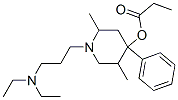 1-(3-Diethylaminopropyl)-2,5-dimethyl-4-phenyl-4-propionyloxypiperidine CAS#: 54521-96-9