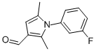 1-(3-FLUORO-PHENYL)-2,5-DIMETHYL-1H-PYRROLE-3-CARBALDEHYDE CAS#: 428497-01-2