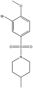 1-((3-broMo-4-Methoxyphenyl)sulfonyl)-4-Methylpiperidine CAS#: 443668-51-7