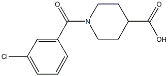 1-(3-chlorobenzoyl)piperidine-4-carboxylic acid CAS#: 401581-33-7