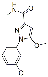 1-(3-chlorophenyl)-5-methoxy-3-(N-methylcarbamoyl)pyrazole CAS#: 54708-68-8