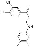 1-(3,4-DICHLOROPHENYL)-3-(3,4-DIMETHYLANILINO)-1-PROPANONE CAS#: 477320-21-1