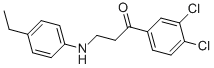 1-(3,4-DICHLOROPHENYL)-3-(4-ETHYLANILINO)-1-PROPANONE CAS#: 423731-06-0