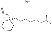 1-(3,7-dimethyloctyl)-1-prop-2-enyl-3,4,5,6-tetrahydro-2H-pyridine bro mide CAS#: 56717-11-4
