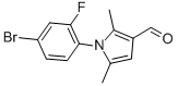 1-(4-BROMO-2-FLUORO-PHENYL)-2,5-DIMETHYL-1H-PYRROLE-3-CARBALDEHYDE CAS#: 428495-37-8