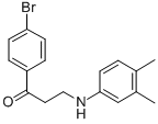 1-(4-BROMOPHENYL)-3-(3,4-DIMETHYLANILINO)-1-PROPANONE CAS#: 423733-46-4