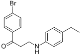 1-(4-BROMOPHENYL)-3-(4-ETHYLANILINO)-1-PROPANONE CAS#: 423735-02-8