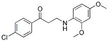 1-(4-CHLOROPHENYL)-3-(2,4-DIMETHOXYANILINO)-1-PROPANONE CAS#: 477318-99-3