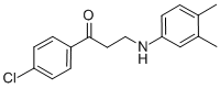 1-(4-CHLOROPHENYL)-3-(3,4-DIMETHYLANILINO)-1-PROPANONE CAS#: 444148-82-7
