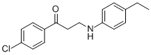 1-(4-CHLOROPHENYL)-3-(4-ETHYLANILINO)-1-PROPANONE CAS#: 477320-25-5