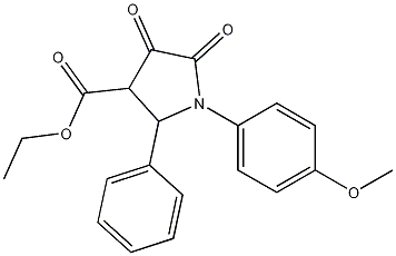 1-(4-Methoxyphenyl)-4,5-dioxo-2-phenyl-3-pyrrolidinecarboxylic acid ethyl ester CAS#: 401941-23-9