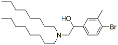 1-(4-bromo-3-methyl-phenyl)-2-(dioctylamino)ethanol CAS#: 5428-83-1