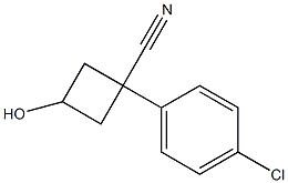 1-(4-chlorophenyl)-3-hydroxycyclobutane-1-carbonitrile CAS#: 485828-45-3