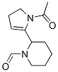 1-Acetyl-5-(1-formylpiperidin-2-yl)-2,3-dihydro-1H-pyrrole CAS#: 55028-85-8