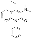 1-Allyl-5-(dimethylamino)-6-ethyl-3-phenyluracil CAS#: 53727-43-8