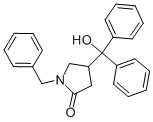 1-Benzyl-4-(hydroxy-diphenyl-methyl)-pyrrolidin-2-one CAS#: 55470-23-0