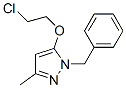 1-Benzyl-5-(2-chloroethoxy)-3-methyl-1H-pyrazole CAS#: 5371-90-4