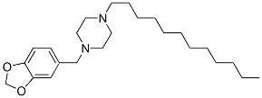 1-Dodecyl-4-(1,3-benzodioxol-5-ylmethyl)piperazine CAS#: 55436-46-9
