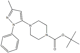 1-Piperazinecarboxylic acid, 4-(3-Methyl-1-phenyl-1H-pyrazol-5-yl)-, 1,1-diMethylethyl ester CAS#: 401566-78-7