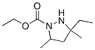 1-Pyrazolidinecarboxylicacid,3-ethyl-3,5-dimethyl-,ethylester(9CI) CAS#: 413624-83-6