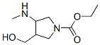 1-Pyrrolidinecarboxylicacid,3-(hydroxymethyl)-4-(methylamino)-,ethylester(9CI) CAS#: 477350-95-1
