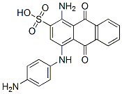 1-amino-4-(4-aminoanilino)-9,10-dihydro-9,10-dioxoanthracene-2-sulphonic acid CAS#: 6222-65-7