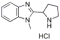1-methyl-2-(2-pyrrolidinyl)-1H-benzimidazole(SALTDATA: HCl) CAS#: 524674-38-2