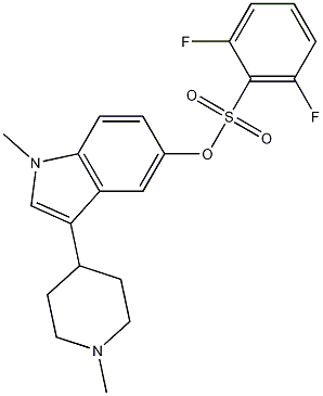 1-methyl-3-(1-methylpiperidin-4-yl)-1H-indol-5-yl 2,6-difluorobenzenesulfonate CAS#: 445441-26-9