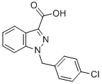 1-p-chlorobenzyl-1H-indazole-3-carboxylic acid CAS#: 50264-86-3