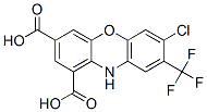 10H-Phenoxazine-1,3-dicarboxylic acid, 7-chloro-8-(trifluoromethyl)- CAS#: 478298-98-5