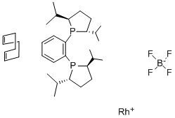 (+)-1,2-BIS((2R,5R)-2,5-DI-I-PROPYLPHOSPHOLANO)BENZENE)1,5-CYCLOOCTADIENE)RHODIUM (I) TETRAFLUOROBORATE CAS#: 569650-64-2