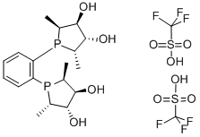 (+)-1,2-BIS[(2S,5S)-2,5-DIMETHYL-(3S,4S)-3,4-DIHYDROXYPHOSPHOLANO]BENZENE BIS(TRIFLUOROMETHANESULFONATE)SALT CAS#: 552829-96-6